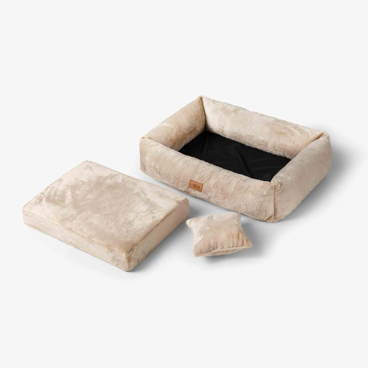 Hundbädd VELVET  Beige