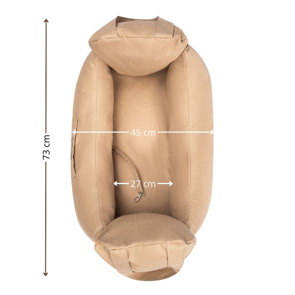 Hundbilstol SLIM – mått