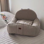 Bilstol för hund SAND Beige